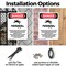 Signmission Portrait Rotating Auger Inside This Danger Sign, Plastic, 7in W x 10in L, 2PK OS-2PACK-DS-P-710-V-2437 - alternate 2